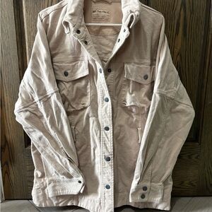 We The Free Light Tan Utility Jacket